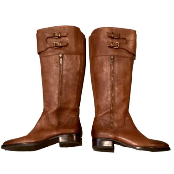 EUC Arturo Chiang Earlene Tall Brown Riding Boots Sz 6.5M #170L - Picture 5 of 10